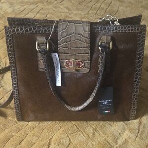 Cavalcanti Brown Leather Satchel
